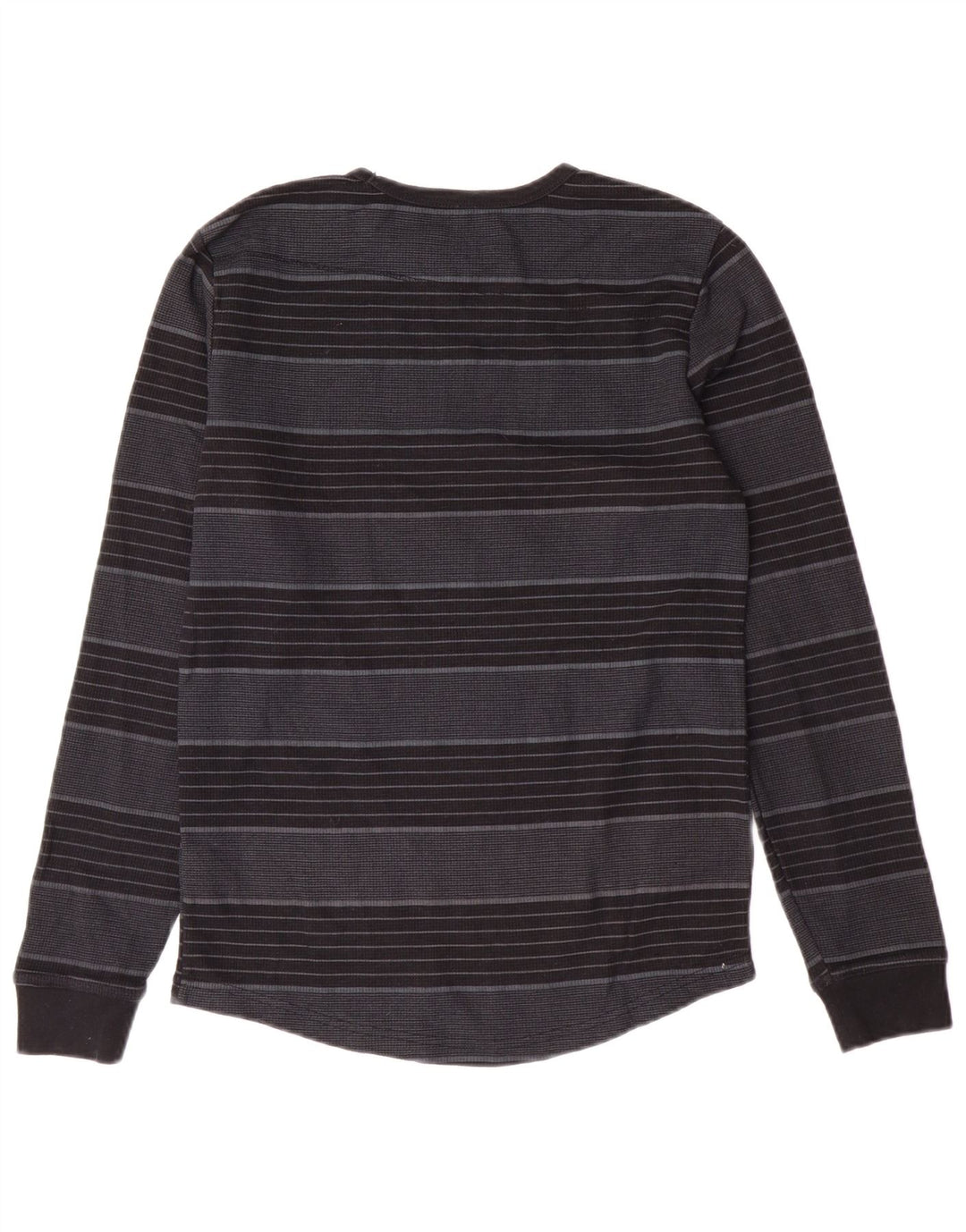 Volcom Jungen-Top, langärmelig, 11–12 Jahre, groß, grau gestreift, Polyester