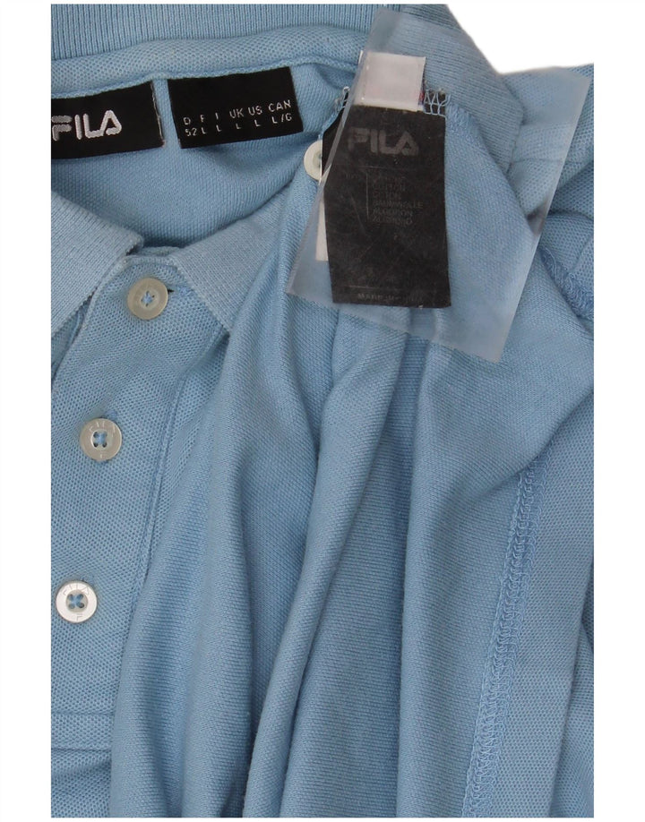 FILA Herren-Poloshirt, große blaue Baumwolle