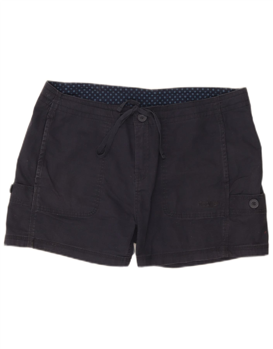 Weird Fish Damen Cargoshorts UK 14 Large W36 Marineblaue Baumwolle