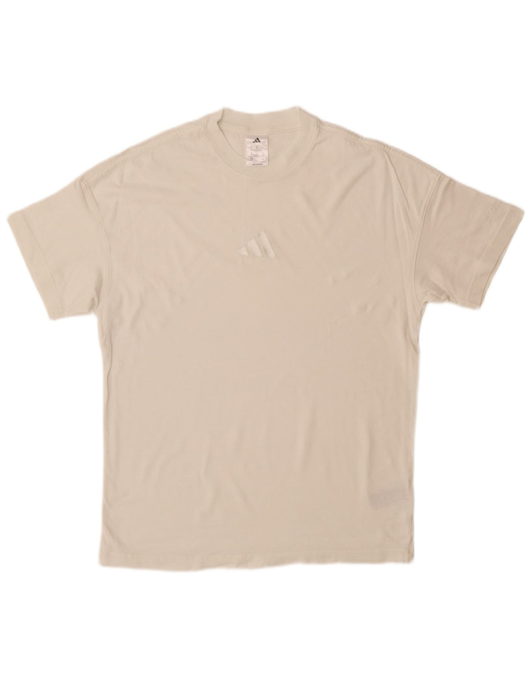 ADIDAS Herren T-Shirt Top Small Weiße Baumwolle