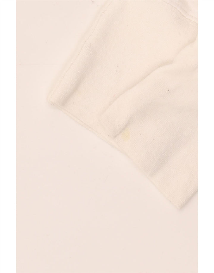 BILLABONG Damen Grafik-Sweatshirt-Pullover UK 12 Mittelweißes Polyester