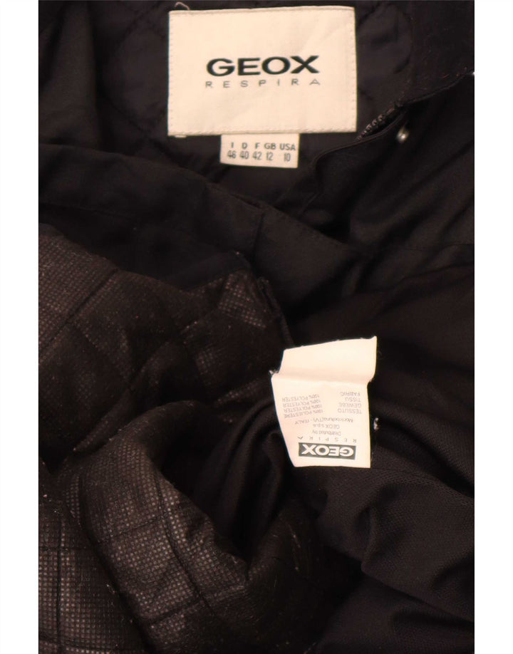 Geox Womens Utility Jacke UK 12 Medium Schwarz Polyester