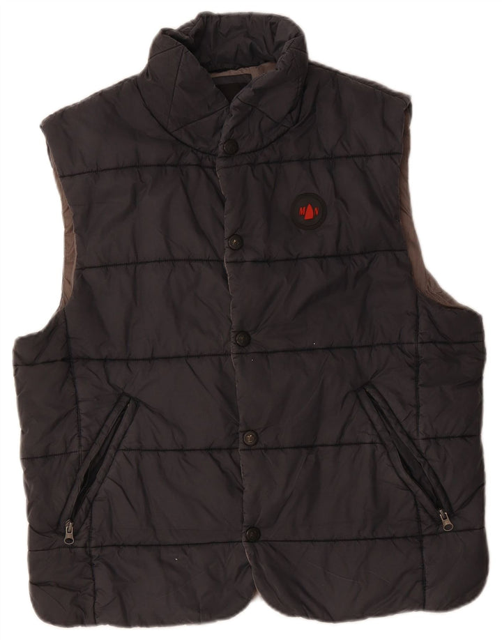 Murphy & Nye Herren Wattierte Weste UK 40 Large Schwarz Polyester