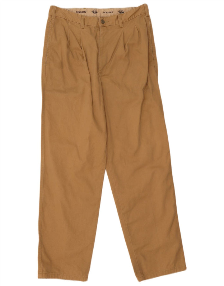 Dockers Herren Pegged Chino Hose W32 L31 Braun