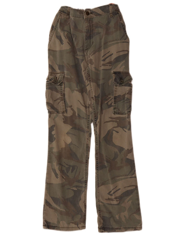 Wrangler Straight Cargo-Hose für Jungen, 11–12 Jahre, W22, L27, Khaki-Tarnung