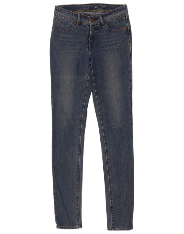 Levi's Damen Skinny Jeans W25 L34 Blaue Baumwolle