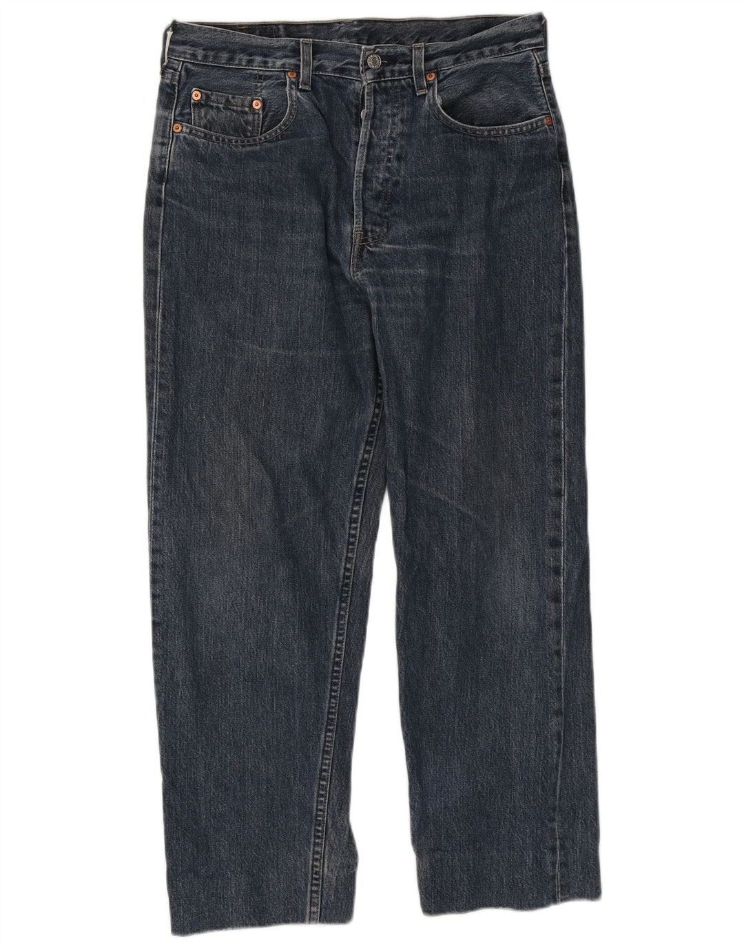Levi's Herren Straight Jeans W32 L26 Blaue Baumwolle