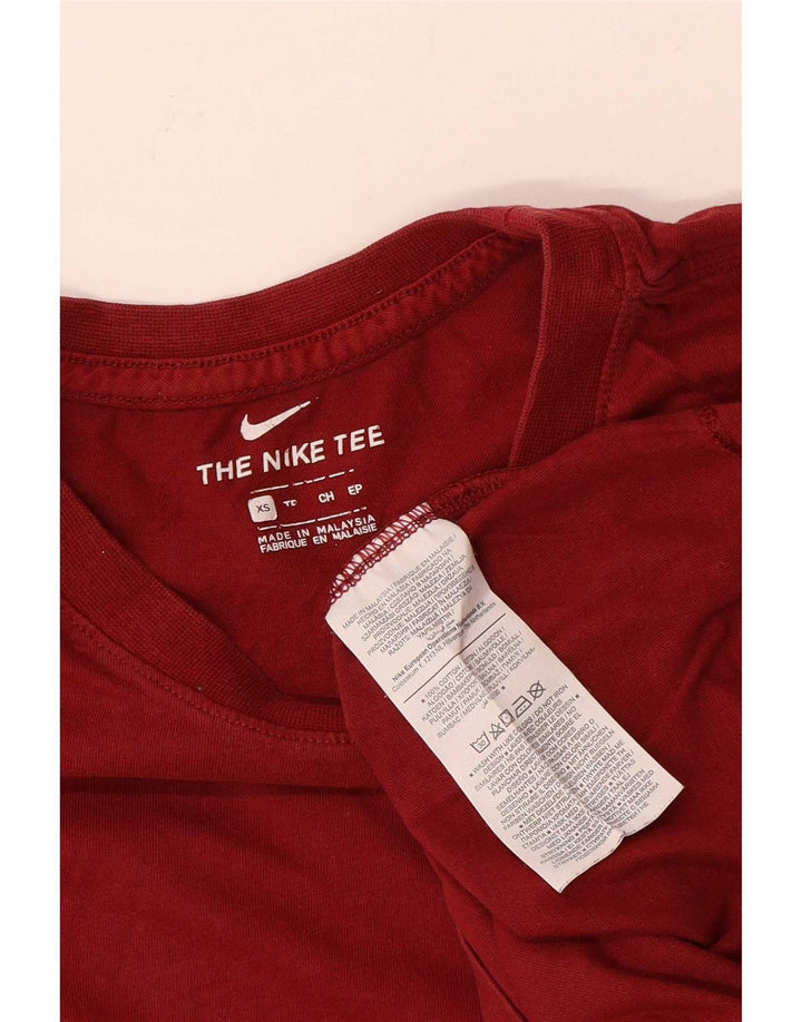 Nike Herren T-Shirt Top XS Rote Baumwolle