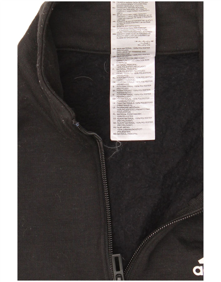 Adidas Damen Crop Graphic Crop Sweatshirt Pullover UK 4/6 XS Schwarz Polyester