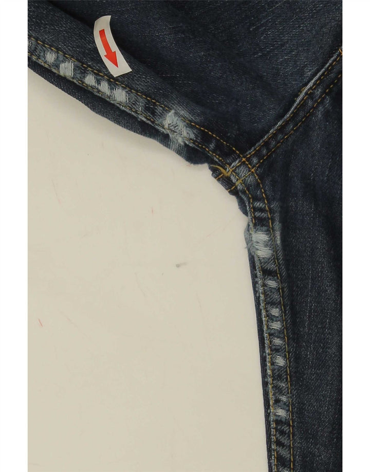 Lee Herren Straight Jeans W30 L29 Marineblaue Baumwolle
