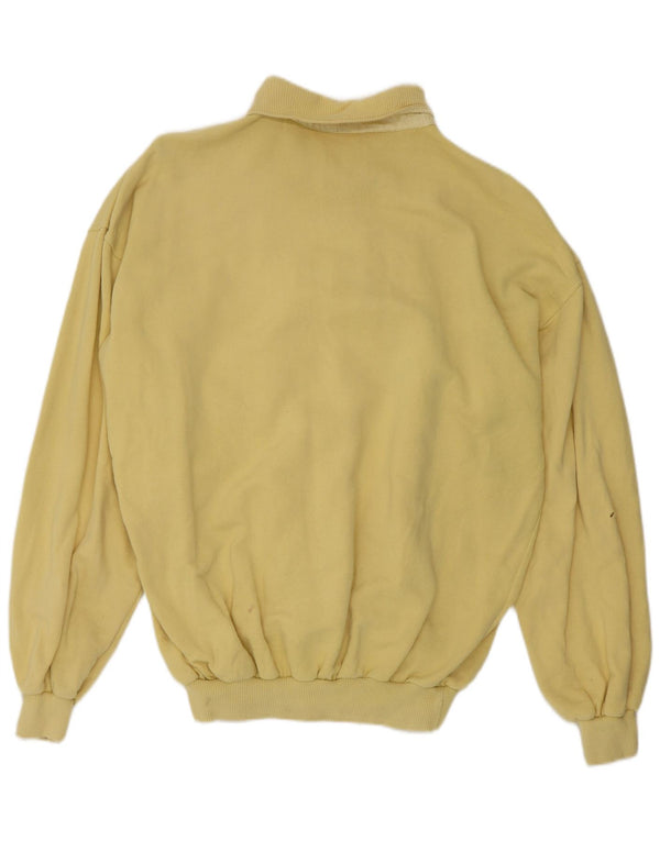 Think Pink Herren-Sweatshirt mit Rollkragen, IT 50, mittelgelbe Baumwolle