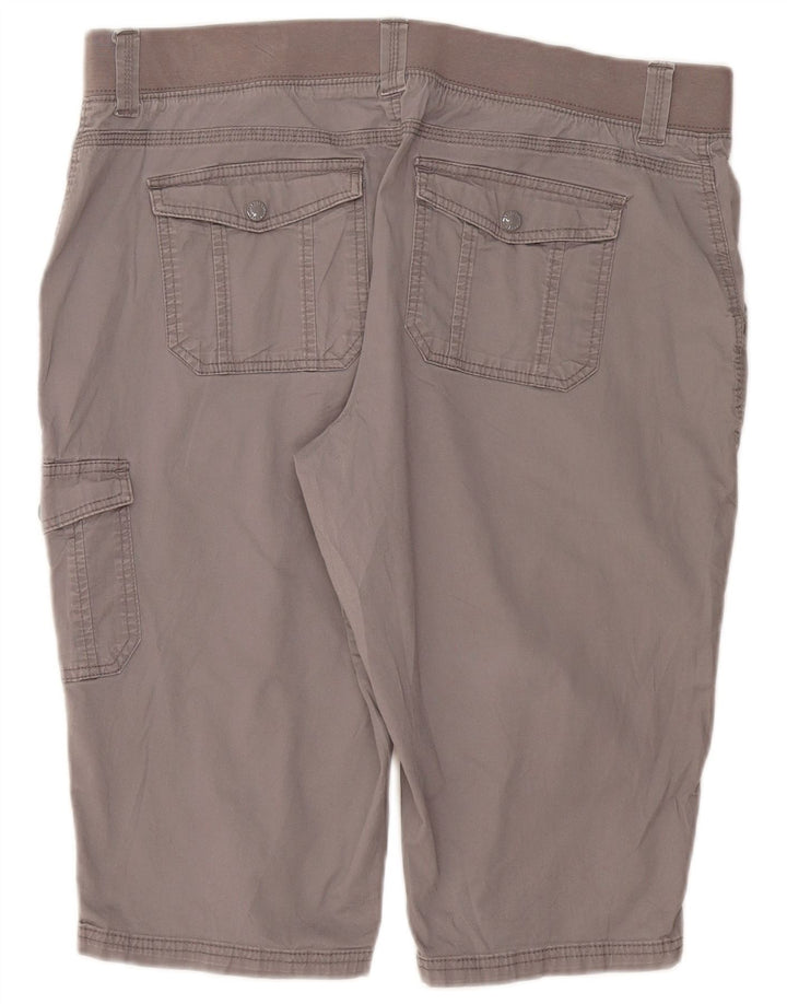 Lee Damen Easy Fit Cargo Shorts US 18 2XL W40 Graue Baumwolle