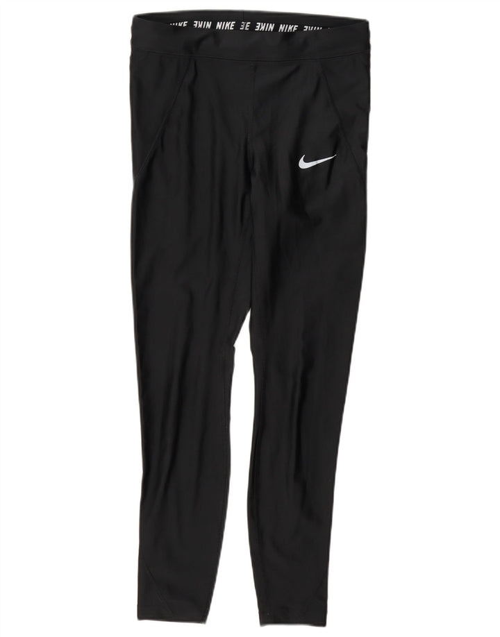Nike Damen Dri Fit Leggings UK 10 Small Schwarz
