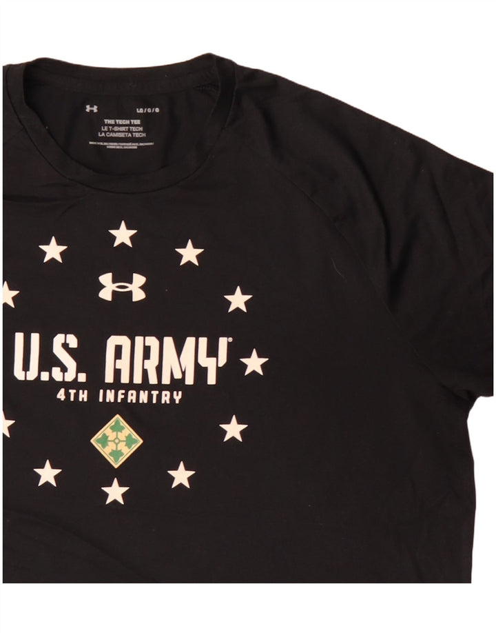 Under Armour Herren U.S. Army Graphic T-Shirt Top Large Schwarz
