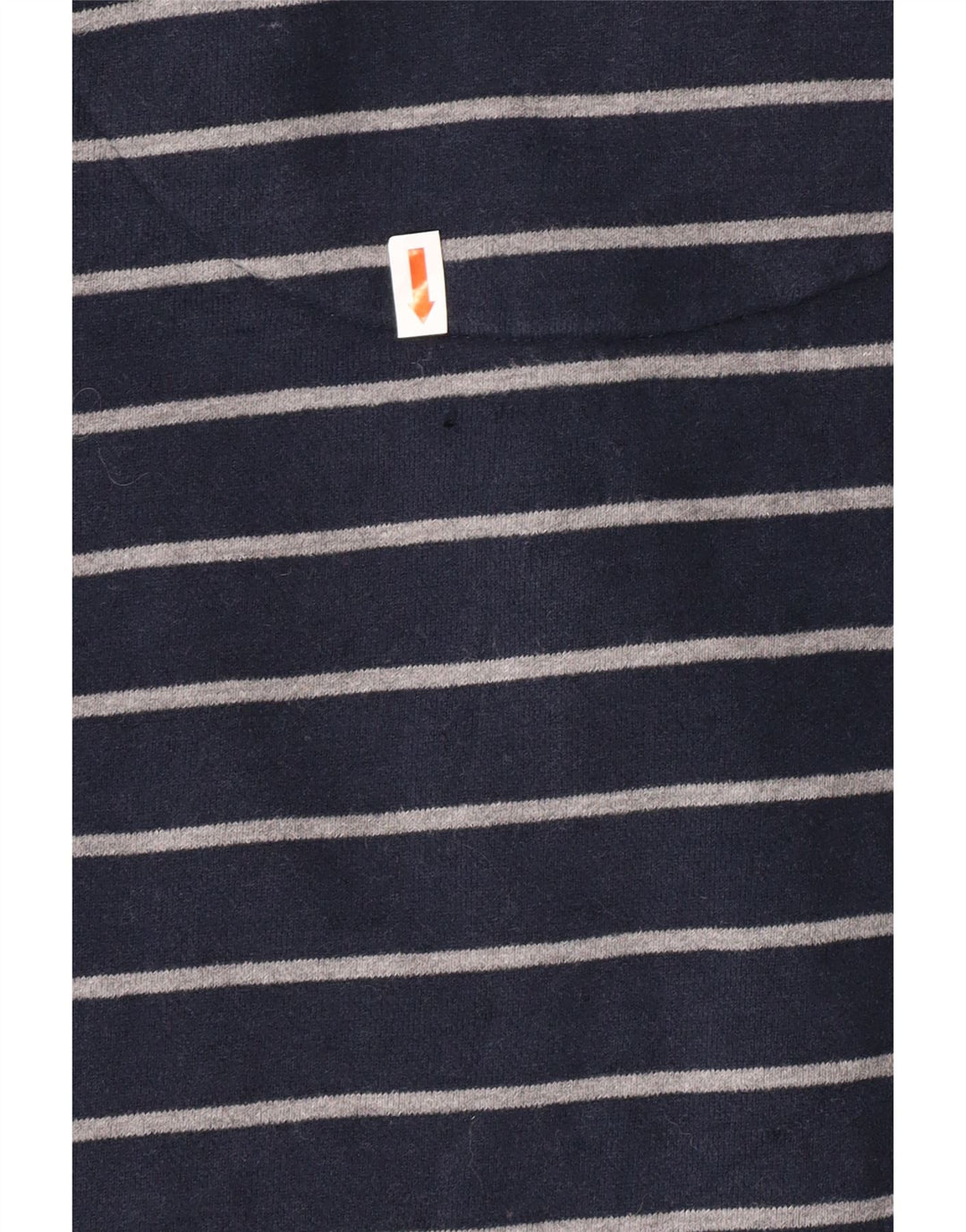 Crew Clothing Herren-Sweatshirt, Pullover, klein, marineblau, gestreift, Baumwolle