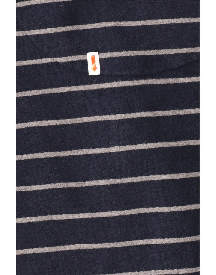 Crew Clothing Herren-Sweatshirt, Pullover, klein, marineblau, gestreift, Baumwolle