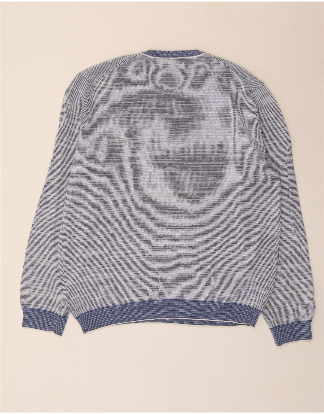 Marks & Spencer Herren Blue Harbor Rundhalspullover Pullover XL Blau meliert