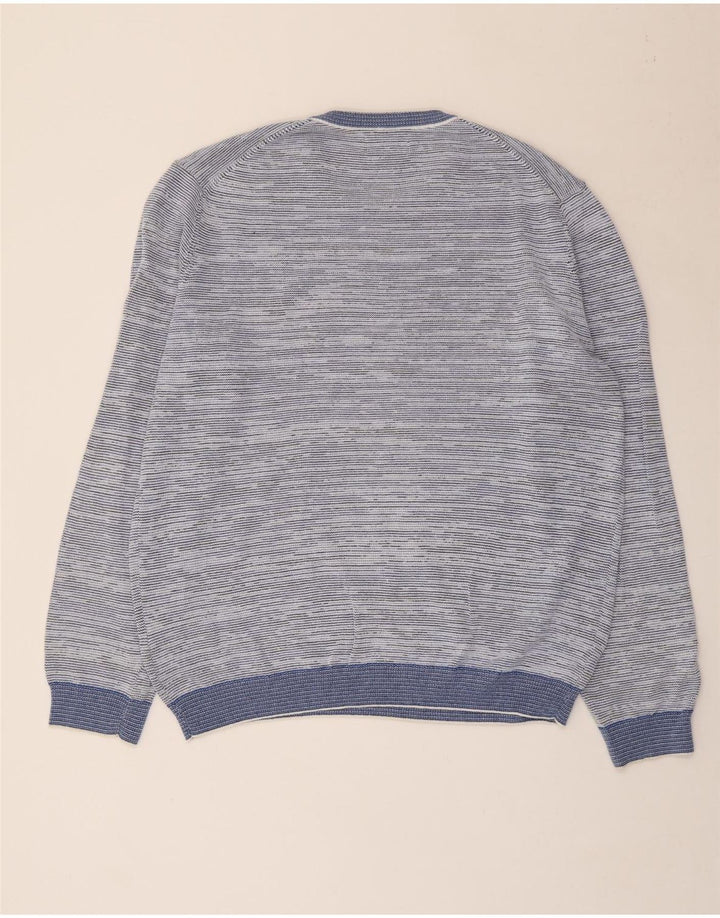 Marks & Spencer Herren Blue Harbor Rundhalspullover Pullover XL Blau meliert