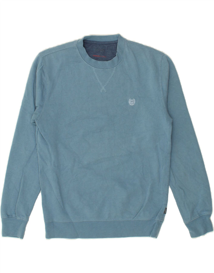 CHAPS Womens Oversized Sweatshirt Jumper UK 10 Small Blue Cotton Vintage Chaps and Second-Hand Chaps from Messina Hembry 