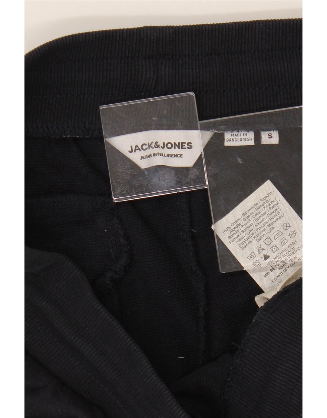 JACK & JONES Mens Sport Shorts Small  Navy Blue Cotton Vintage Jack & Jones and Second-Hand Jack & Jones from Messina Hembry 