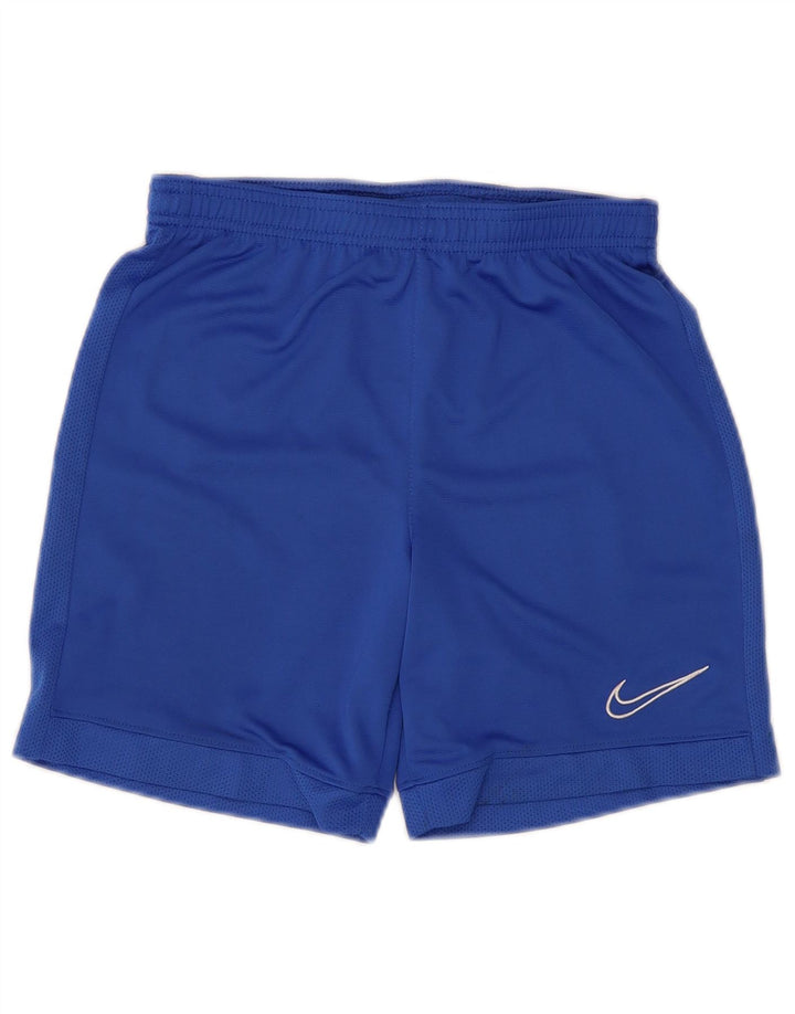 Nike Dri Fit Sportshorts für Jungen, 10–11 Jahre, mittelblaues Polyester