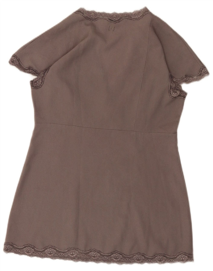 Liu Jo Damen Bluse Top UK 8 Small Grau