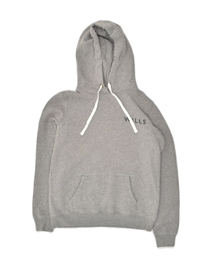 JACK & JONES Womens Graphic Hoodie Jumper UK 12 Medium  Grey Cotton | Vintage Jack & Jones | Thrift | Second-Hand Jack & Jones | Used Clothing | Messina Hembry 