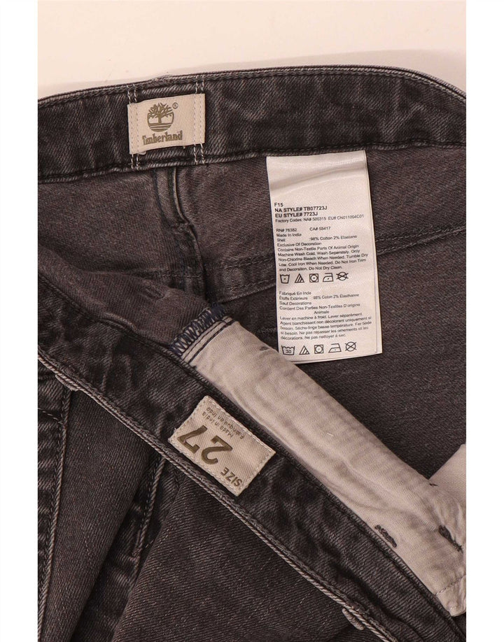 Timberland Damen Slim Jeans W27 L27 Graue Baumwolle