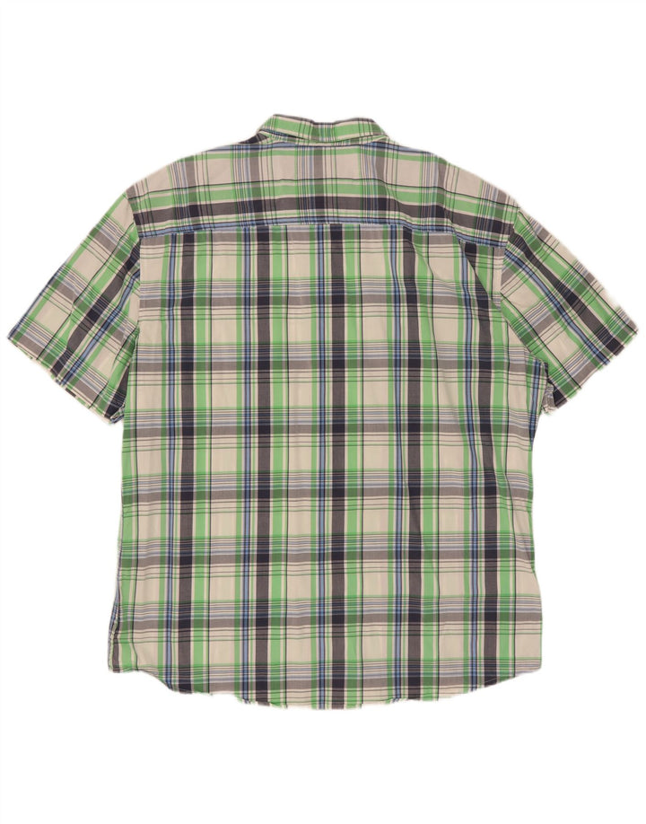 Ecko Unlimited Herren Kurzarmhemd 2XL grün kariert Baumwolle