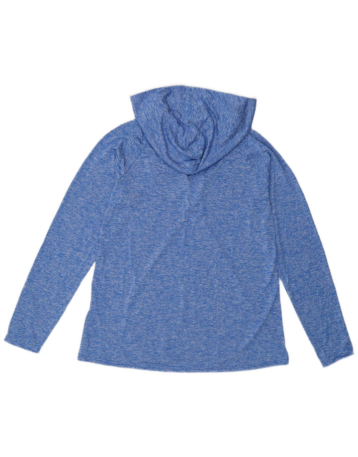 Under Armour Damen Kapuzenoberteil Langarm UK 16 Large Blau Polyester