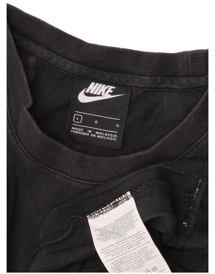 Nike Herren-T-Shirt mit Grafik, groß, aus schwarzer Baumwolle
