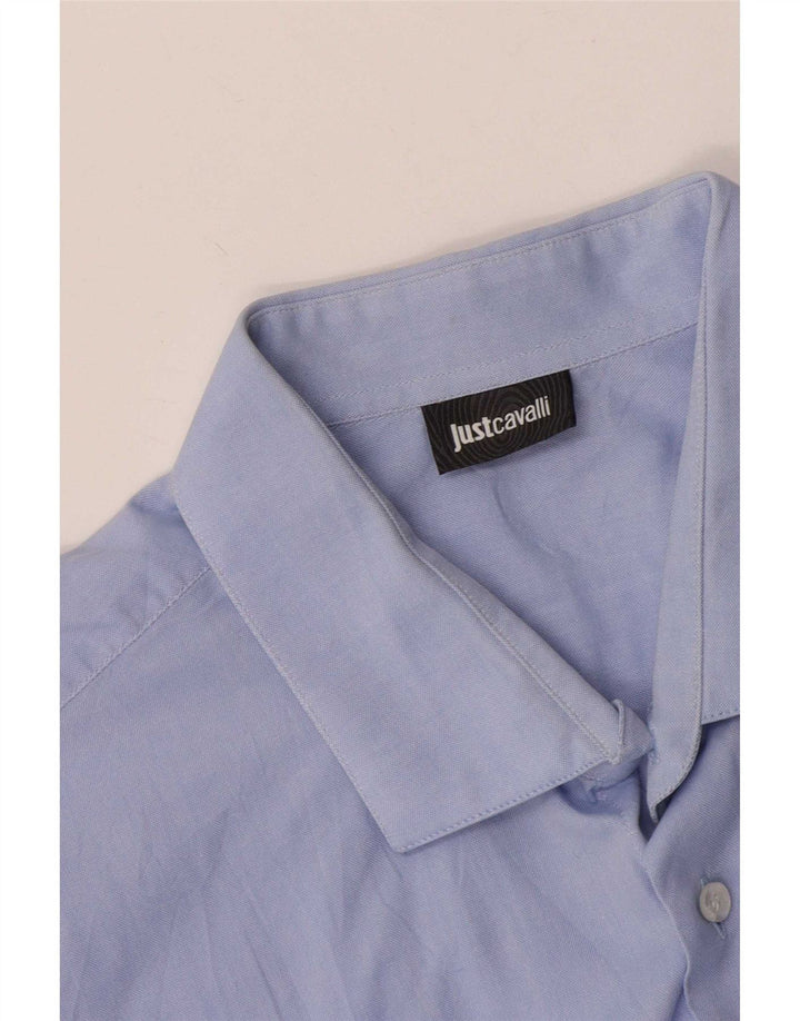 Just Cavalli Herrenhemd Größe 45 17 3/4 XL Blau