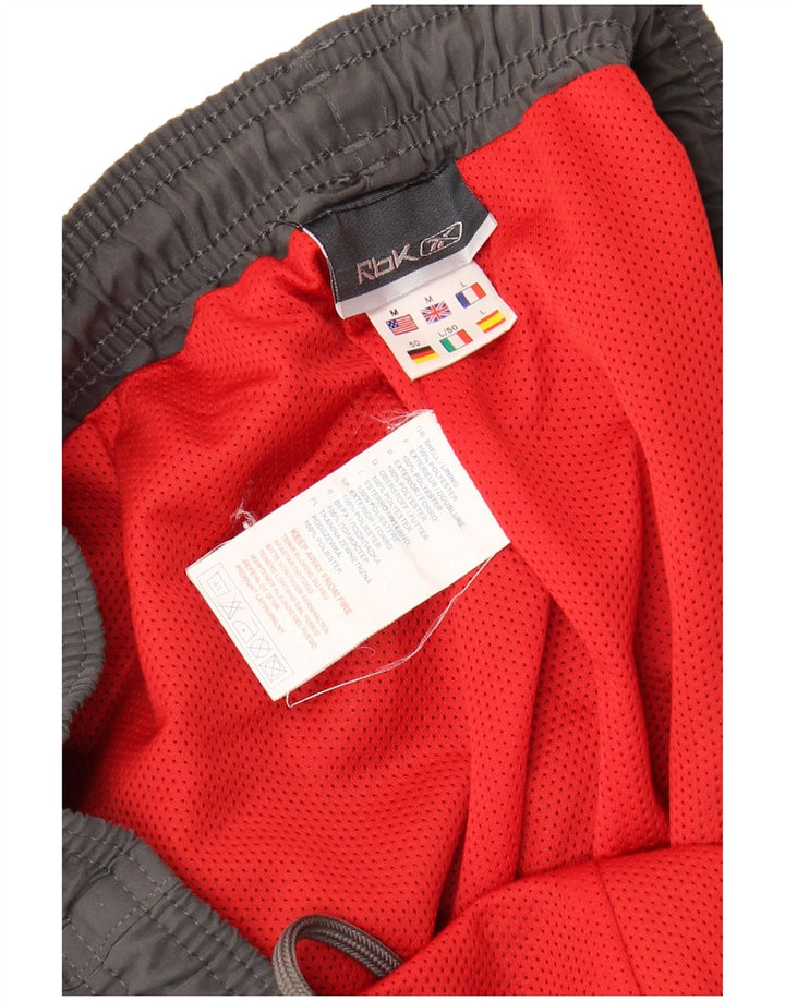 REEBOK Herren-Trainingshose aus mittelgrauem Polyester