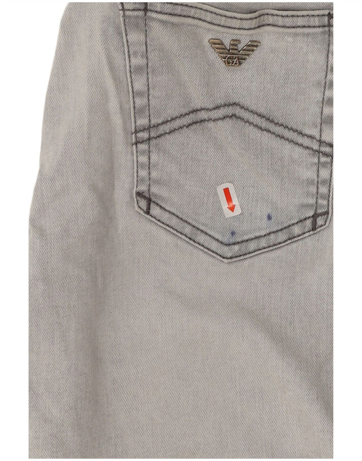 ARMANI JUNIOR Boys Slim Jeans 15-16 Years W28 L31 Grey Cotton