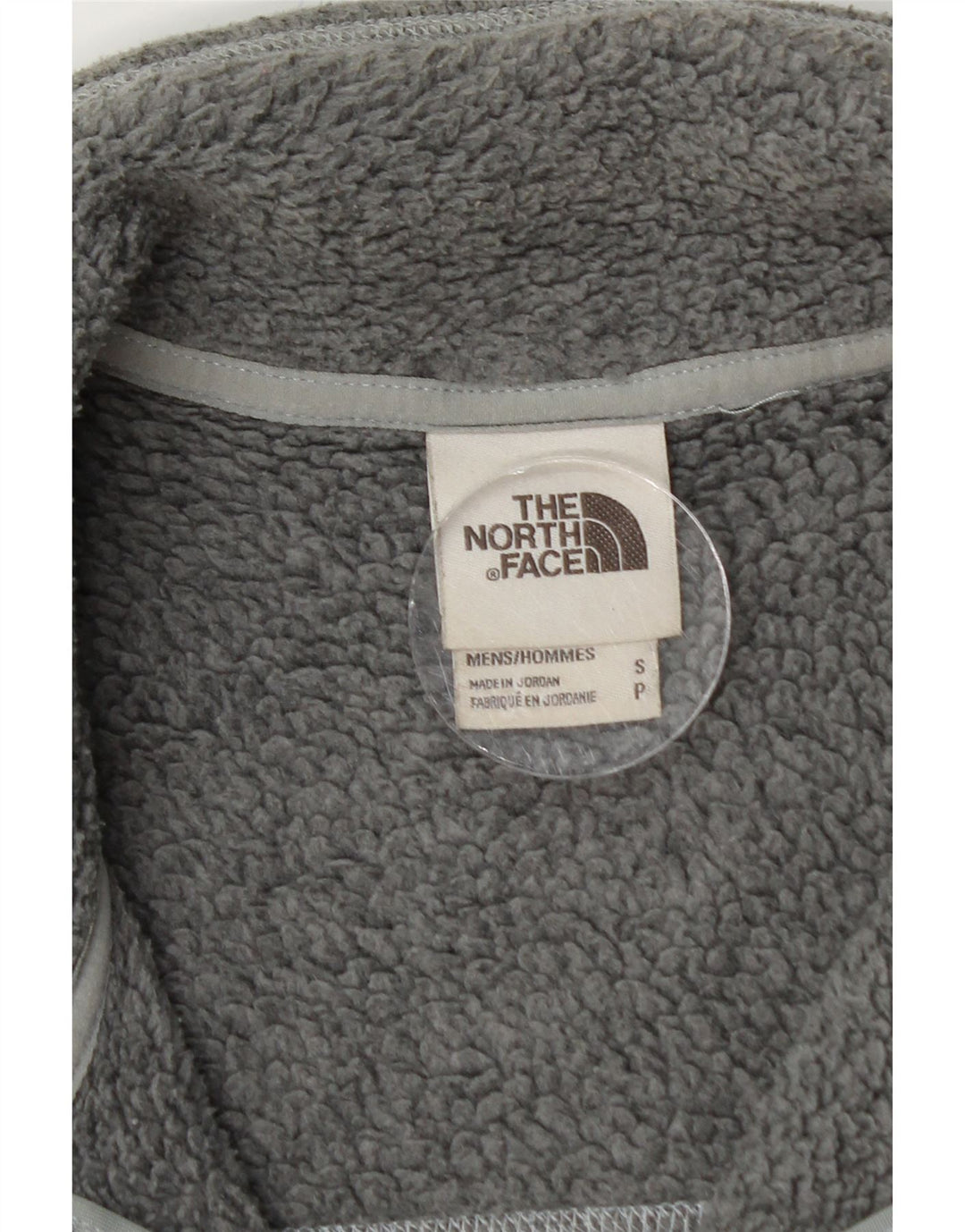 THE NORTH FACE Herren-Trainingsanzug-Oberteil, Jacke, klein, grau geflecktes Polyester