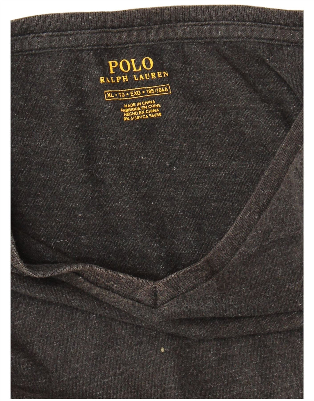 POLO RALPH LAUREN Mens T-Shirt Top XL Grey