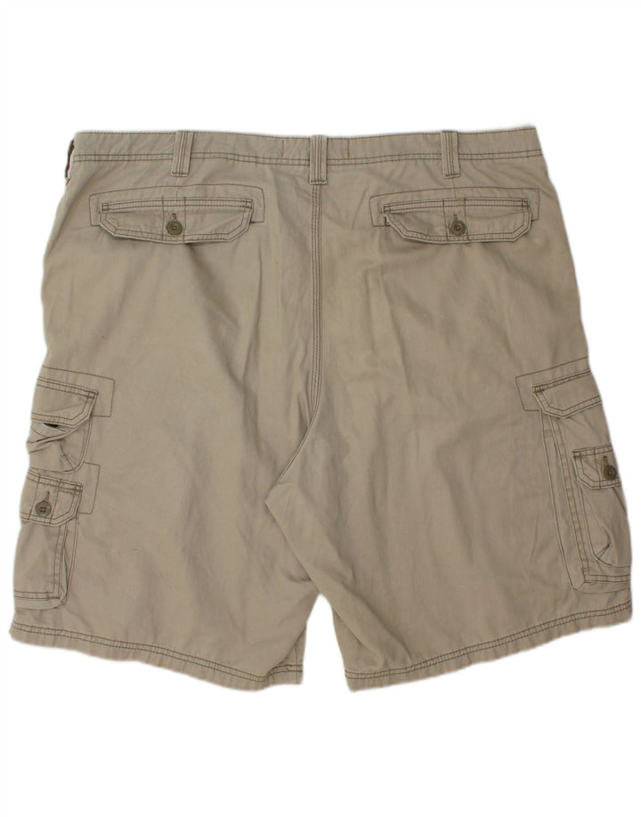 LEE Herren Latzhose Cargoshorts W42 2XL Beige Baumwolle