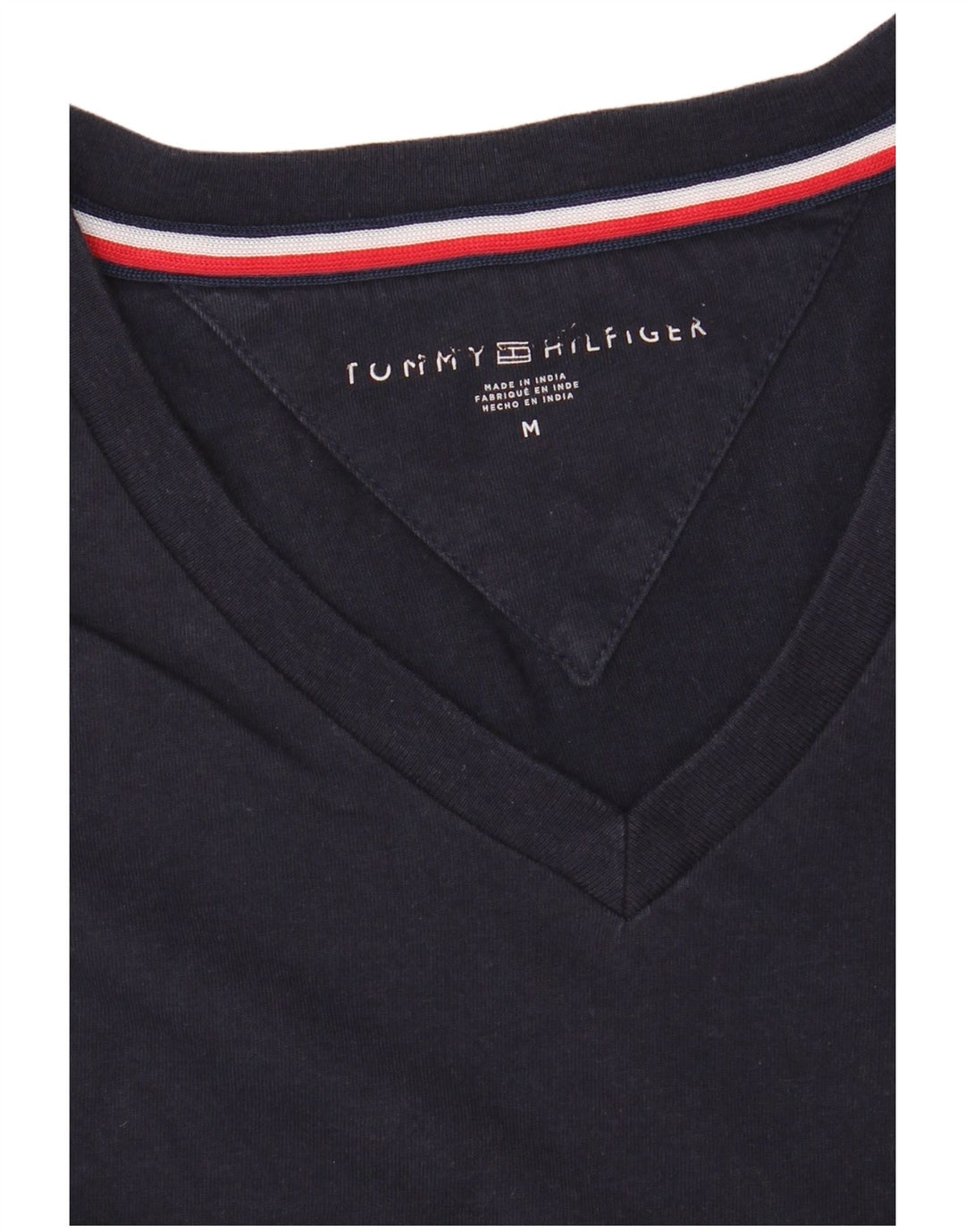 TOMMY HILFIGER Mens T-Shirt Top Medium Navy Blue