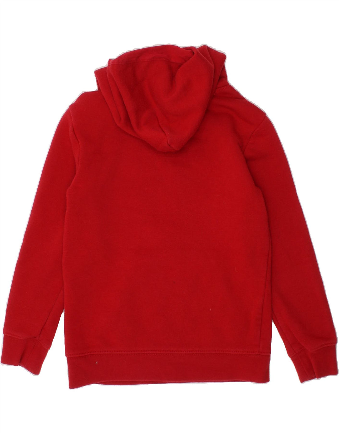 NIKE Boys Graphic Hoodie Jumper 5-6 Years Medium Red Cotton Vintage Nike and Second-Hand Nike from Messina Hembry 