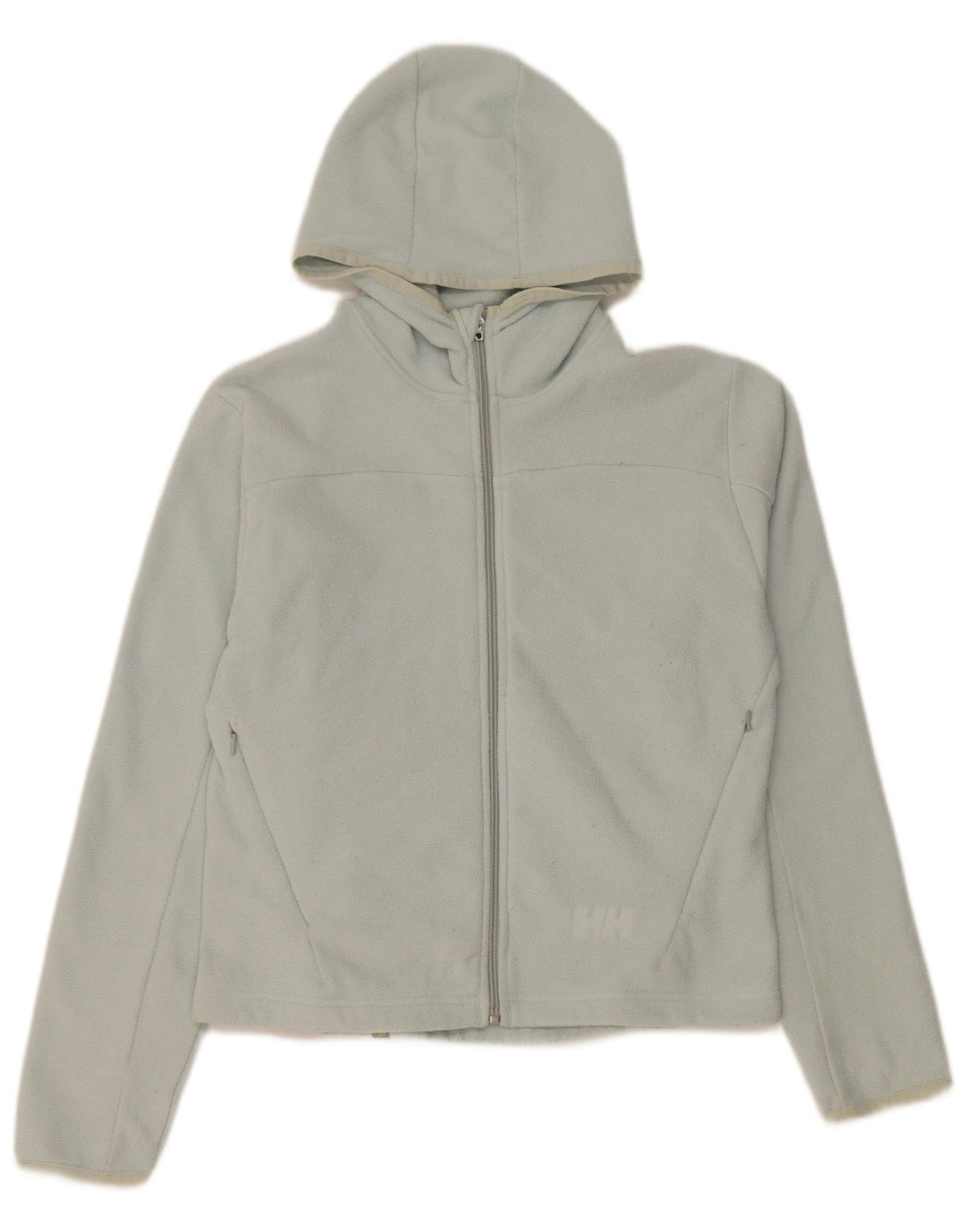 Helly Hansen Womens Crop Hooded Fleece Jacket UK 10 Small Blau Polyester