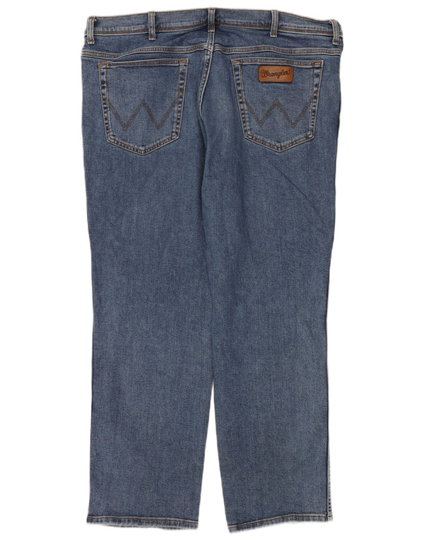 Wrangler Herren Texas Straight Jeans W44 L30 Blaue Baumwolle