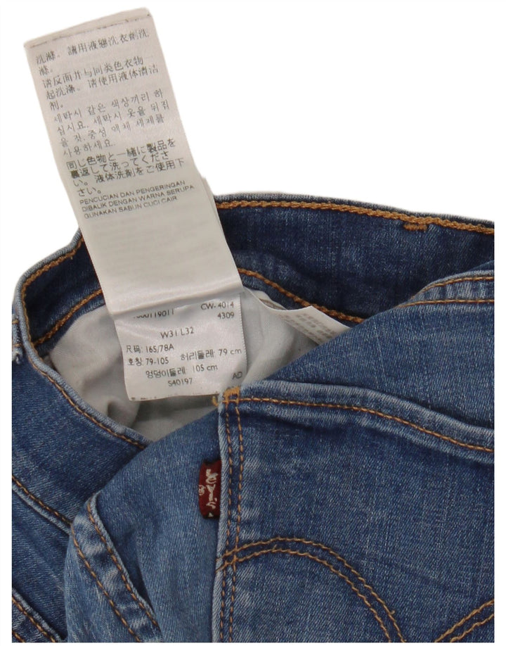 Levi's Damen Skinny Jeans W31 L32 Blaue Baumwolle