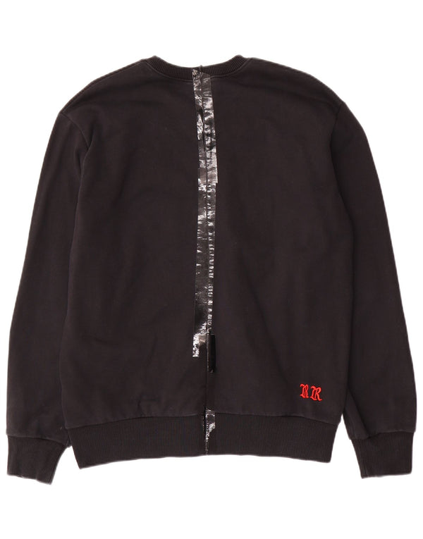 Diesel Jungen-Sweatshirt mit Grafik, 15–16 Jahre, schwarze Baumwolle