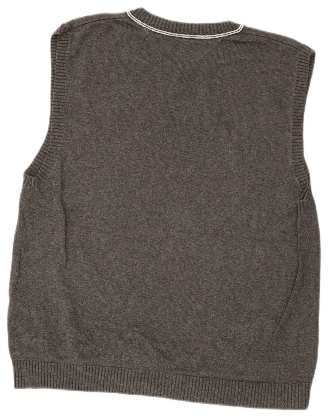 Tommy Hilfiger Herren-Weste-Tanktop, große graue Baumwolle