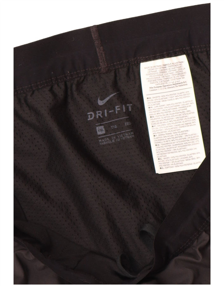 Nike Damen Dri Fit Sport Shorts UK 20 2XL Grau Polyester