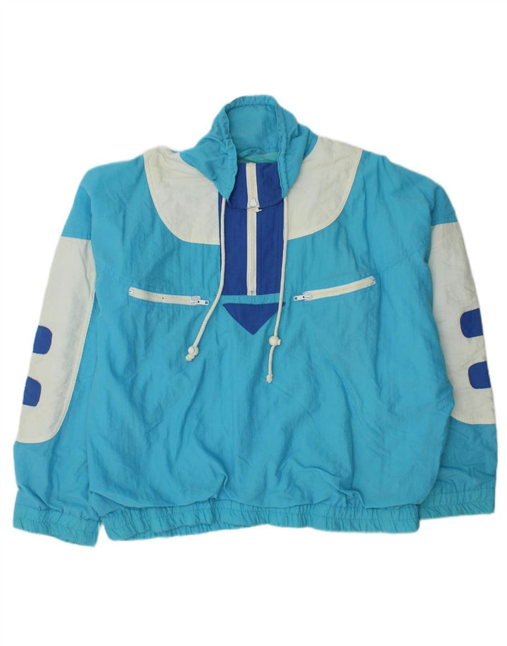 VINTAGE Womens Oversized Pullover Tracksuit Top UK 16 Large Blue