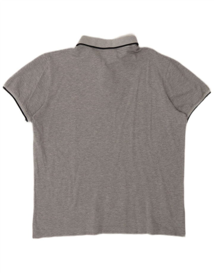 AUSTRALIAN L'ALPINA Herren-Poloshirt IT 48 mittelgraue Baumwolle