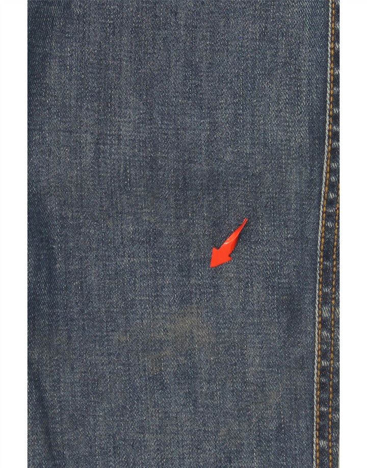 WRANGLER Herren Straight Jeans W34 L34 Blaue Baumwolle