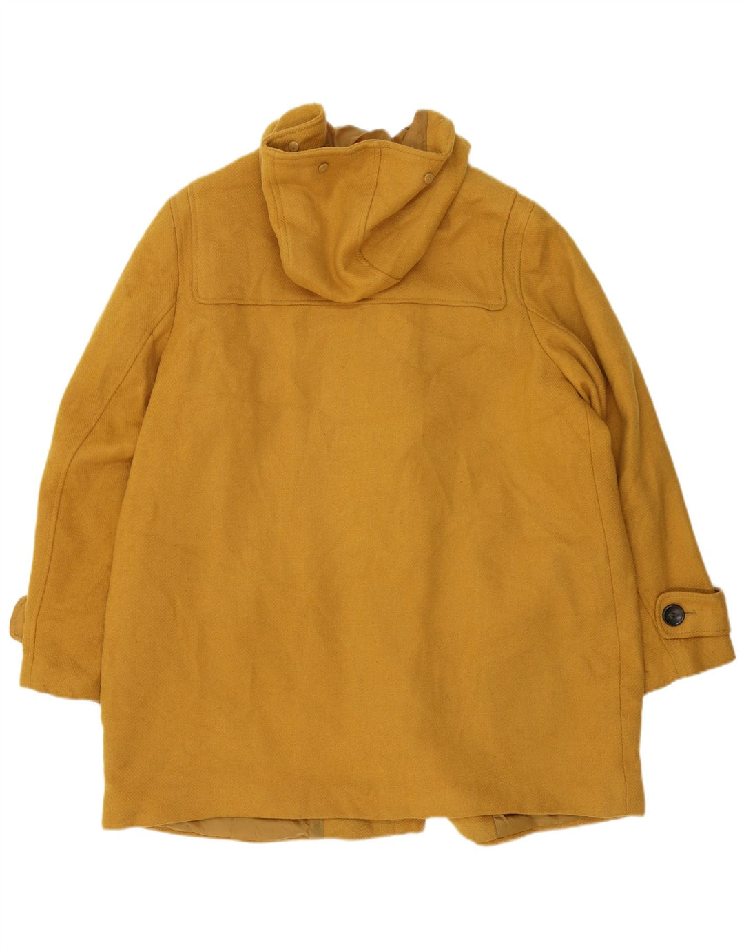 Marks & Spencer Damen-Dufflecoat mit Kapuze, UK 20 2XL, gelbes Polyester