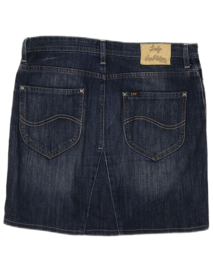 Lee Damen Como Mini-Jeansrock W30 mittelblaue Baumwolle